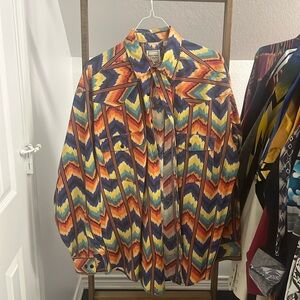 Western plains vintage button down